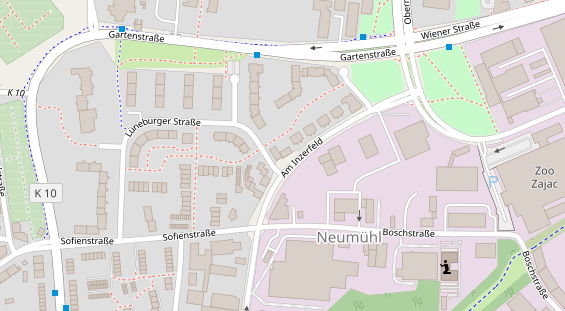 Friseur auf Satellitenbild