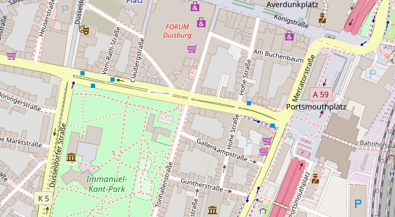 Friseur auf Satellitenbild