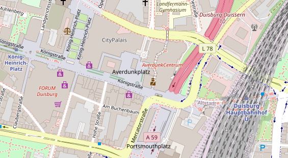 Friseur auf Satellitenbild