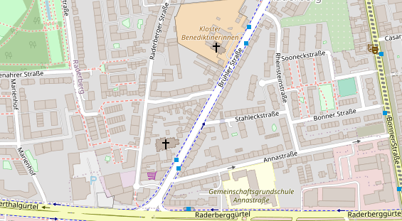 Friseur auf Satellitenbild