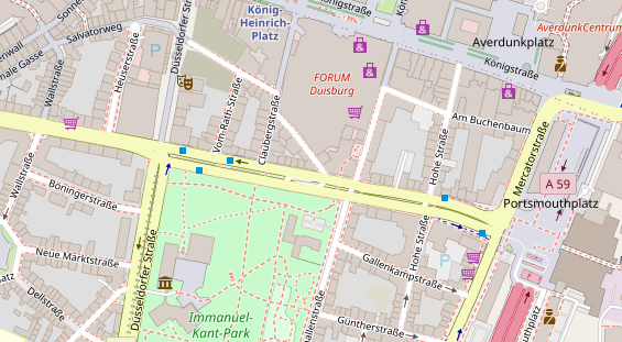 Friseur auf Satellitenbild