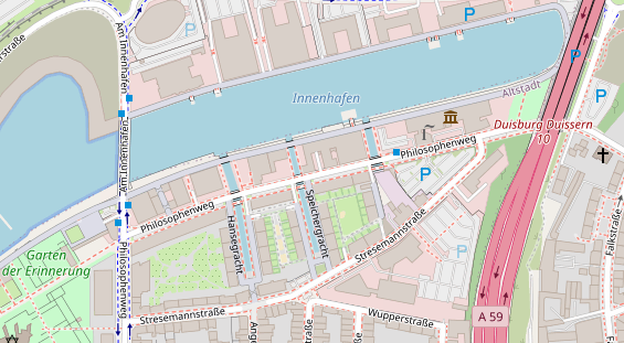 Friseur auf Satellitenbild