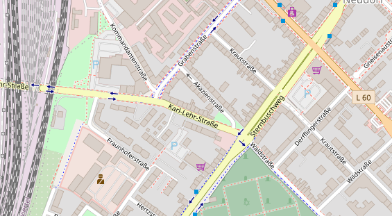 Friseur auf Satellitenbild