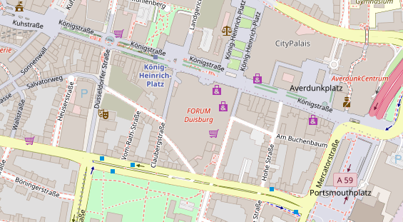 Friseur auf Satellitenbild