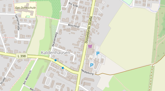 Friseur auf Satellitenbild