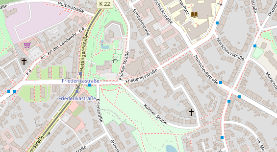 Friseur auf Satellitenbild