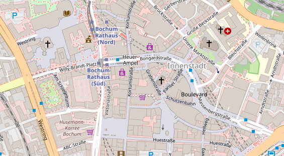 Friseur auf Satellitenbild