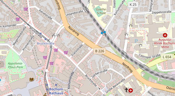 Friseur auf Satellitenbild