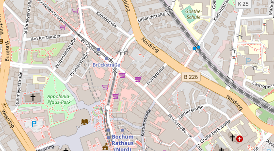 Friseur auf Satellitenbild