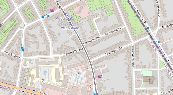 Friseur auf Satellitenbild