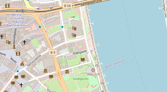 Friseur auf Satellitenbild