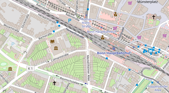 Friseur auf Satellitenbild