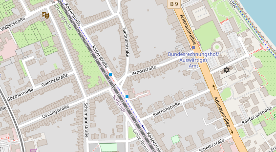 Friseur auf Satellitenbild