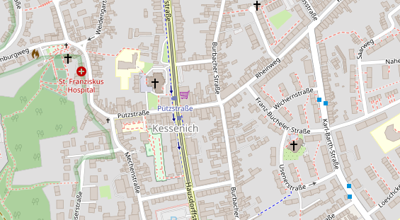 Friseur auf Satellitenbild