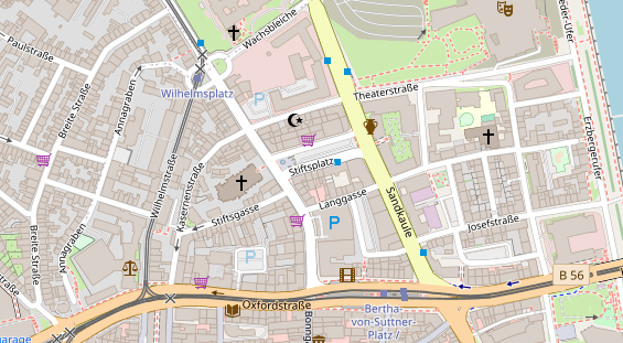 Friseur auf Satellitenbild