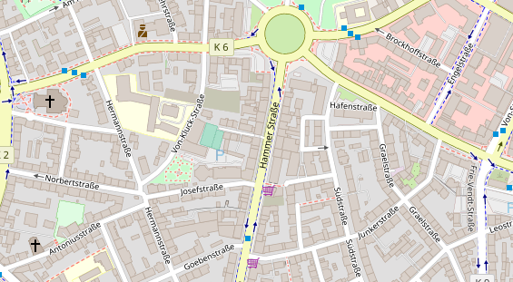 Friseur auf Satellitenbild