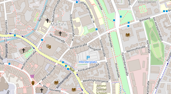 Friseur auf Satellitenbild