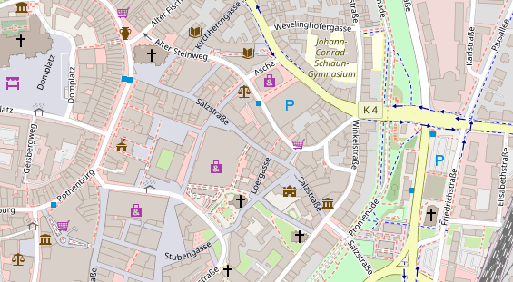 Friseur auf Satellitenbild