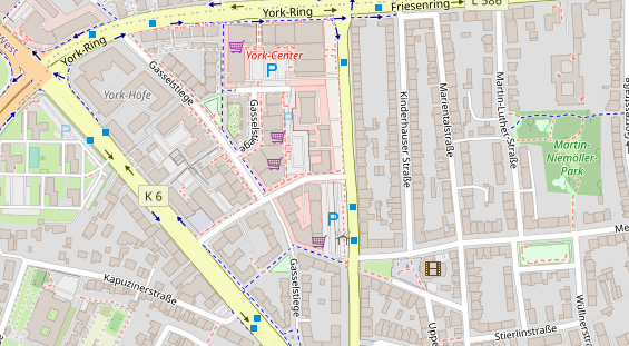 Friseur auf Satellitenbild