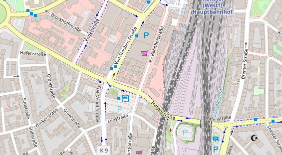 Friseur auf Satellitenbild