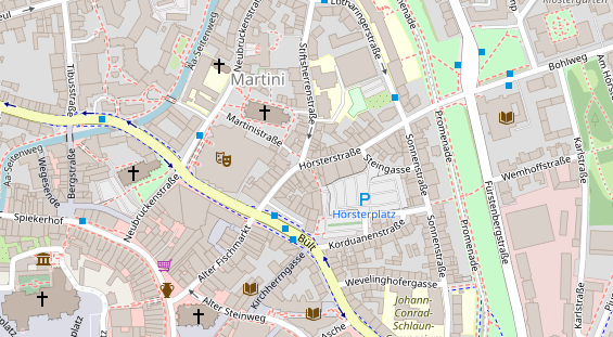 Friseur auf Satellitenbild