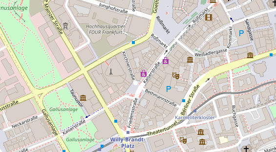 Friseur auf Satellitenbild