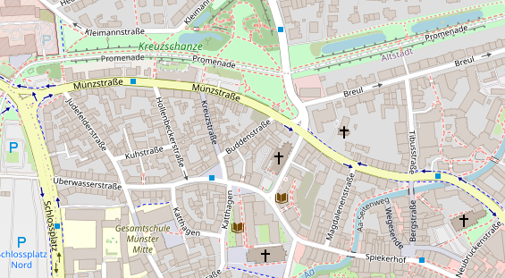 Friseur auf Satellitenbild