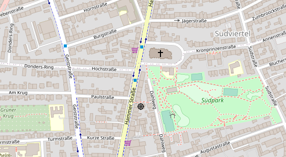 Friseur auf Satellitenbild