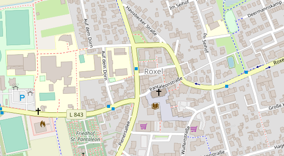 Friseur auf Satellitenbild