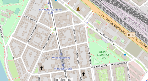 Friseur auf Satellitenbild