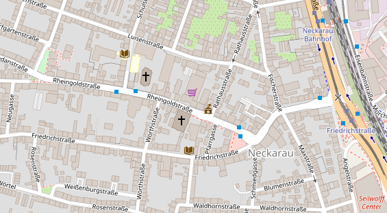 Friseur auf Satellitenbild