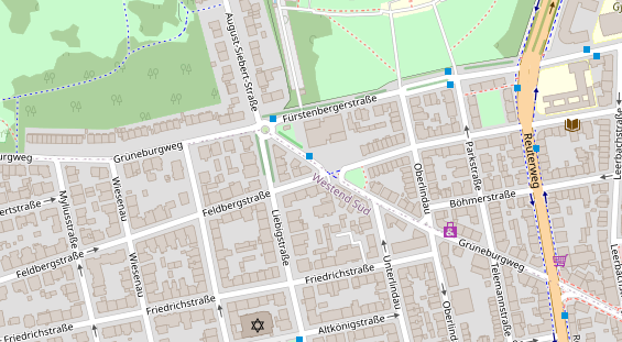 Friseur auf Satellitenbild