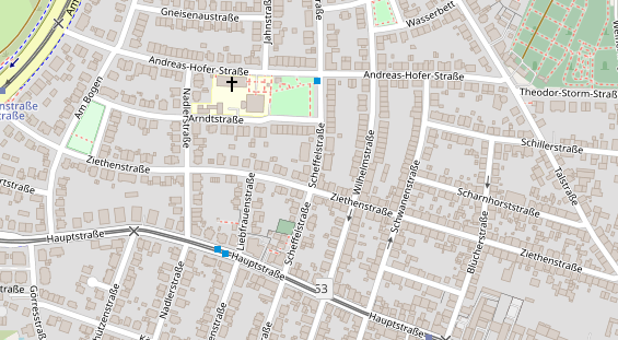 Friseur auf Satellitenbild