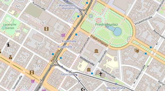 Friseur auf Satellitenbild