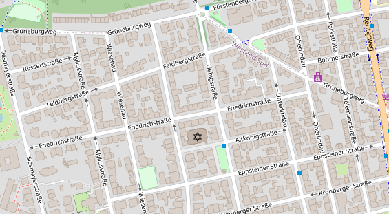 Friseur auf Satellitenbild