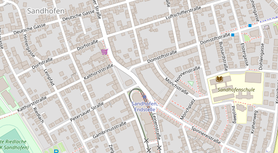 Friseur auf Satellitenbild