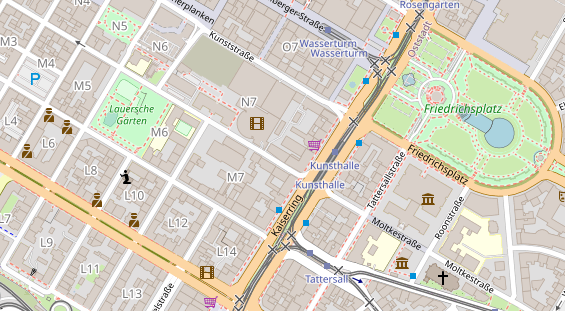 Friseur auf Satellitenbild