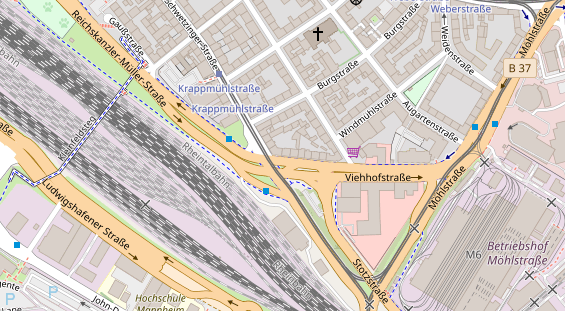 Friseur auf Satellitenbild