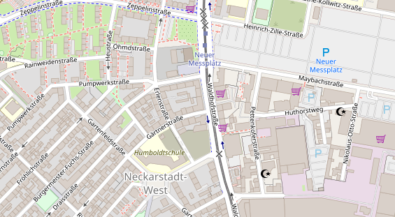 Friseur auf Satellitenbild