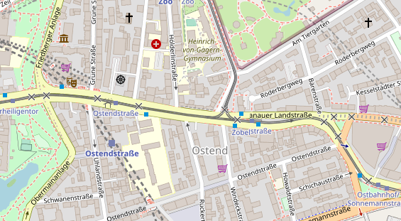 Friseur auf Satellitenbild