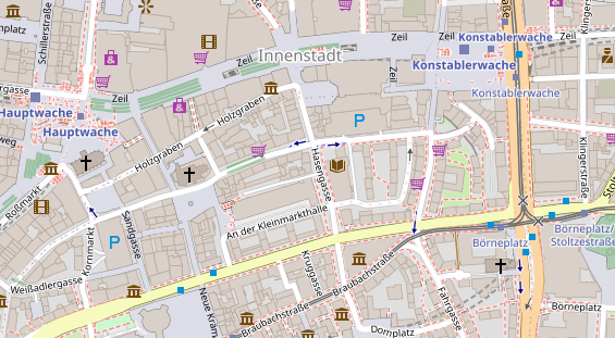 Friseur auf Satellitenbild