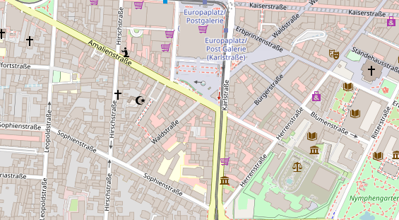 Friseur auf Satellitenbild