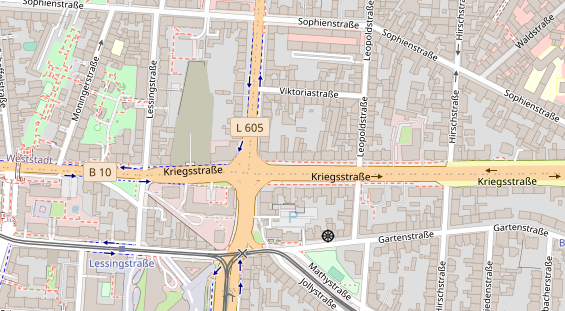 Friseur auf Satellitenbild