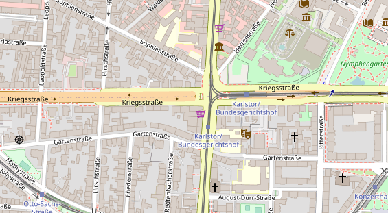 Friseur auf Satellitenbild