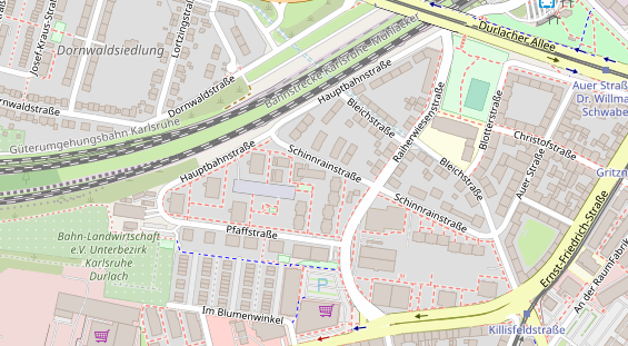 Friseur auf Satellitenbild