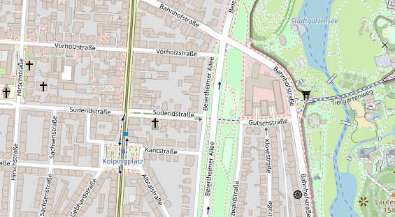 Friseur auf Satellitenbild