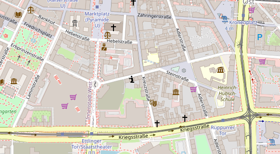 Friseur auf Satellitenbild