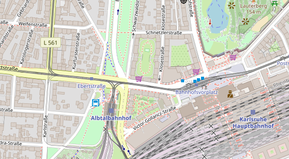 Friseur auf Satellitenbild