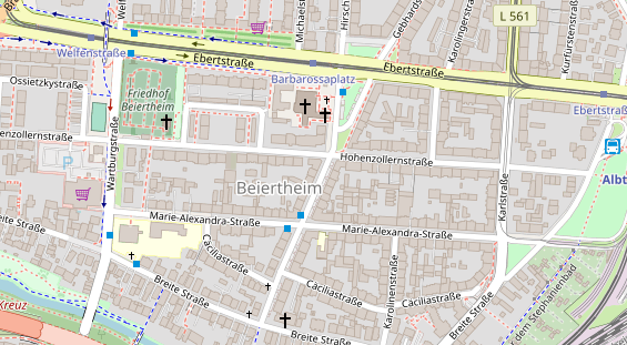 Friseur auf Satellitenbild