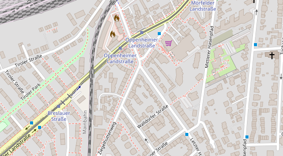 Friseur auf Satellitenbild